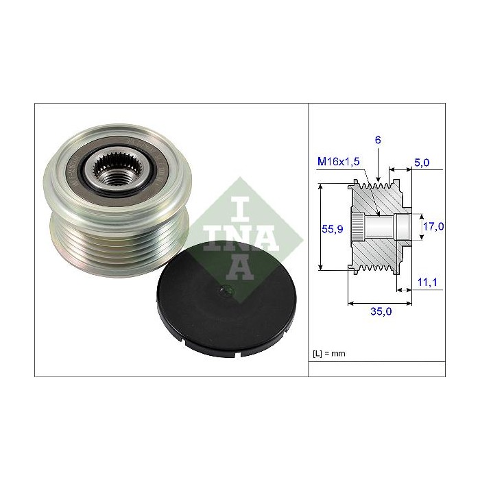 INA Generatorfreilauf 535022210