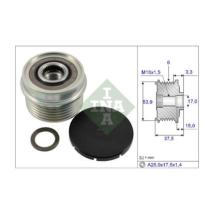 INA Generatorfreilauf 535022310