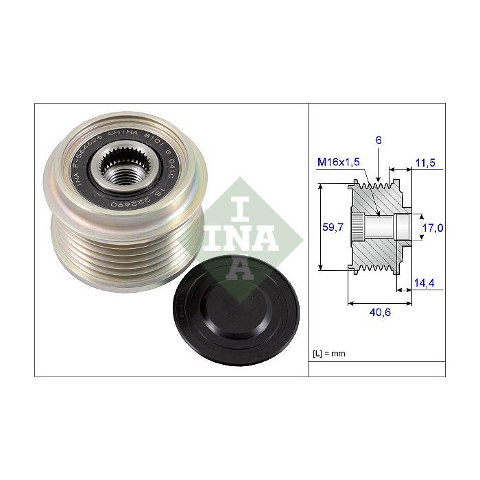 INA Generatorfreilauf 535022710