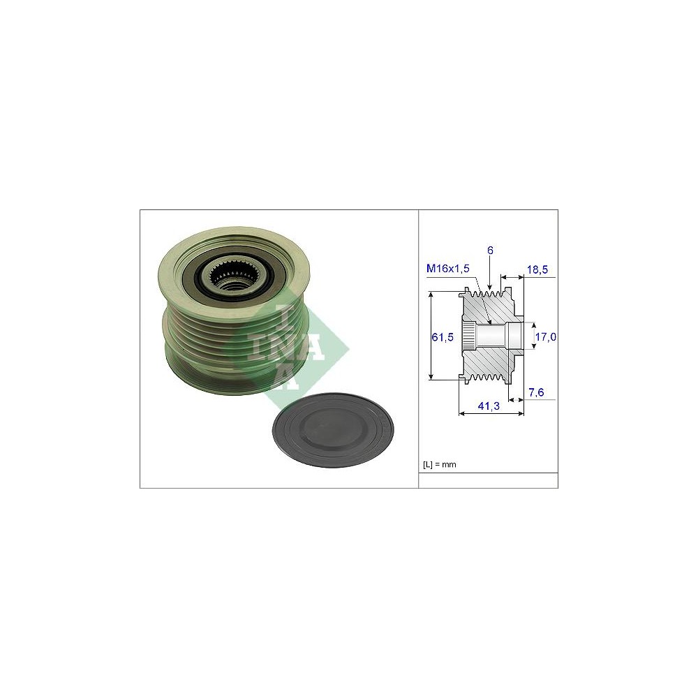 INA Generatorfreilauf 535023410