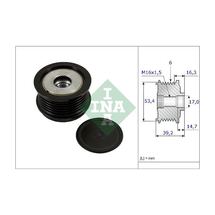 INA Generatorfreilauf 535023610