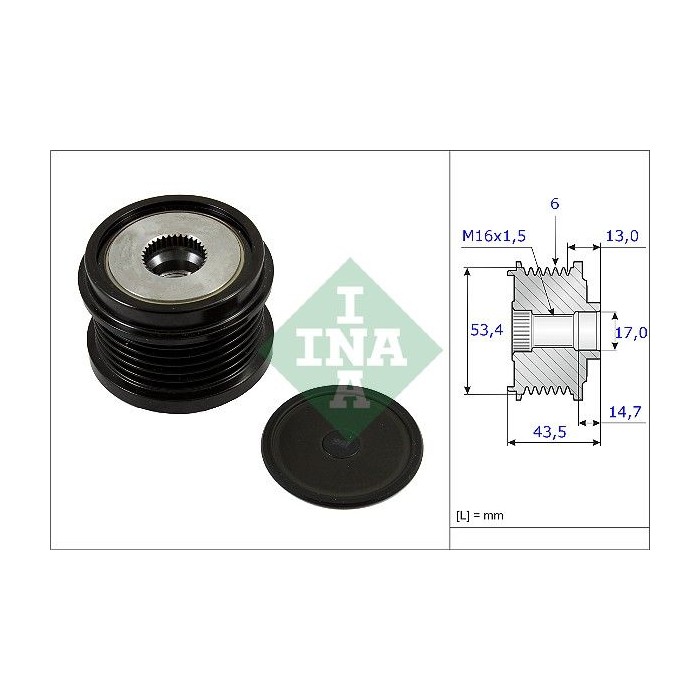 INA Generatorfreilauf 535023710