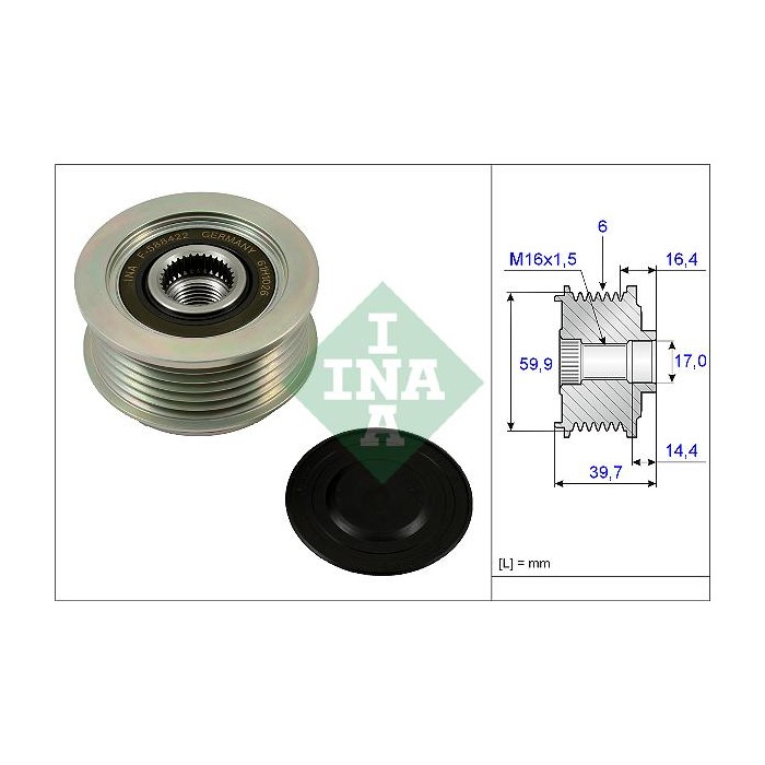 INA Generatorfreilauf 535024110