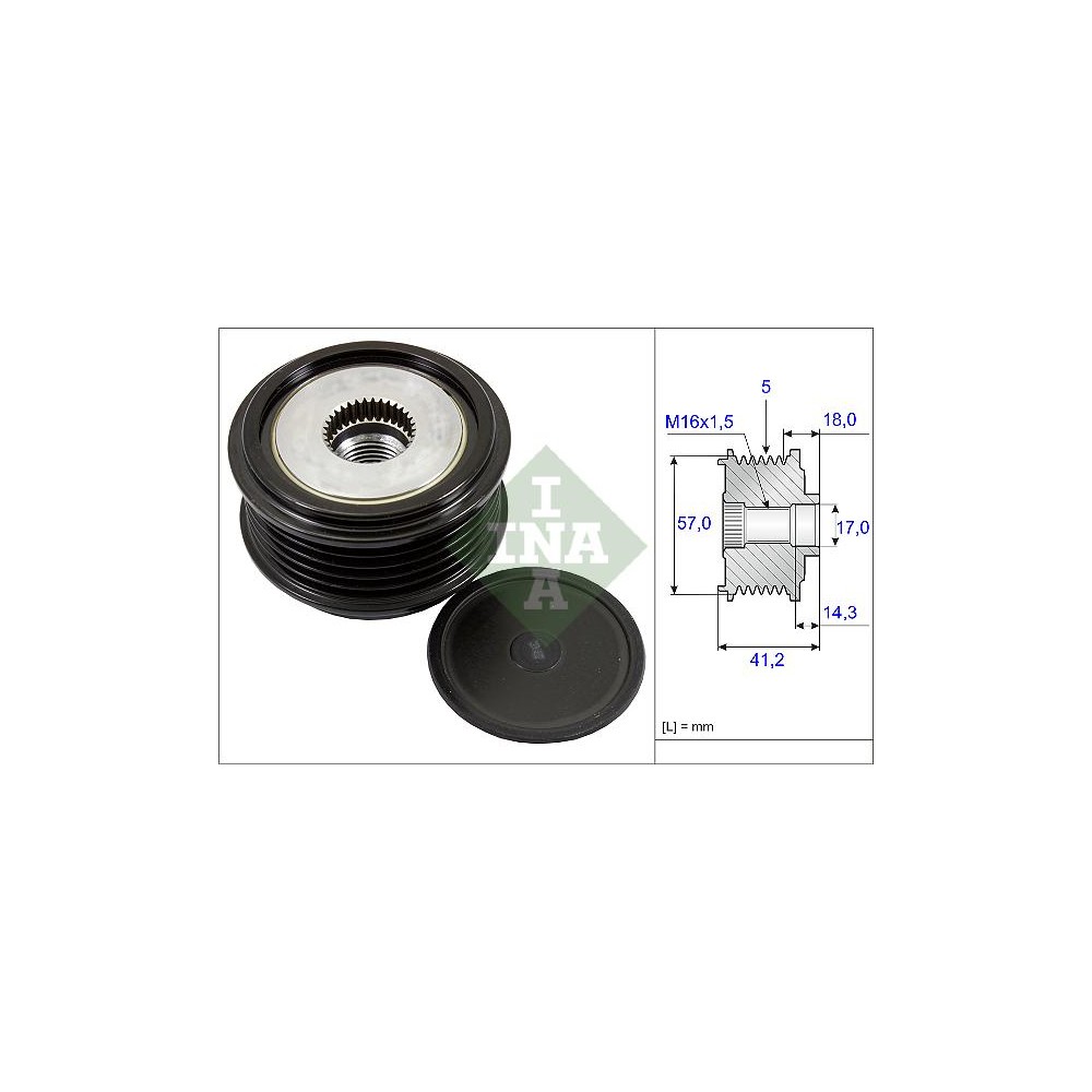 INA Generatorfreilauf 535024810