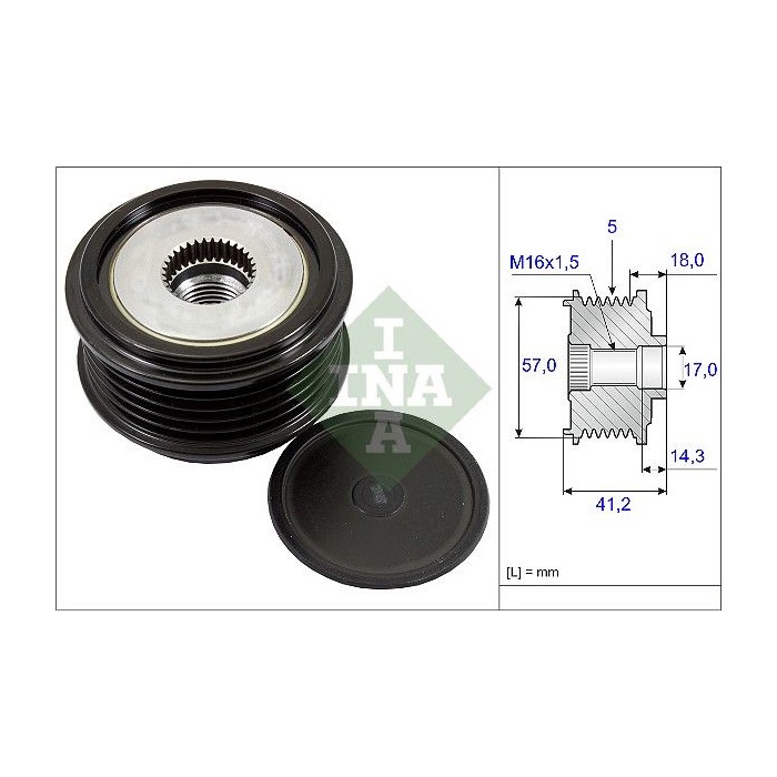 INA Generatorfreilauf 535024810