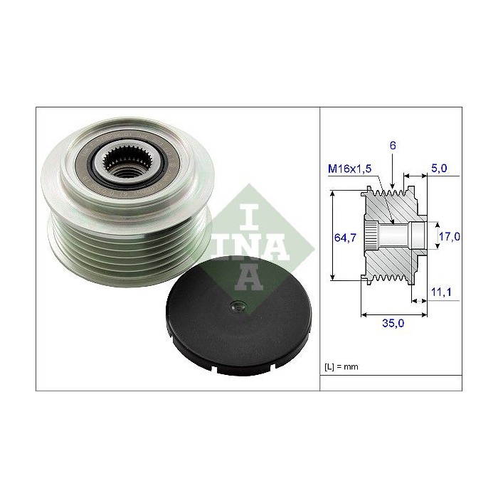 INA Generatorfreilauf 535025010