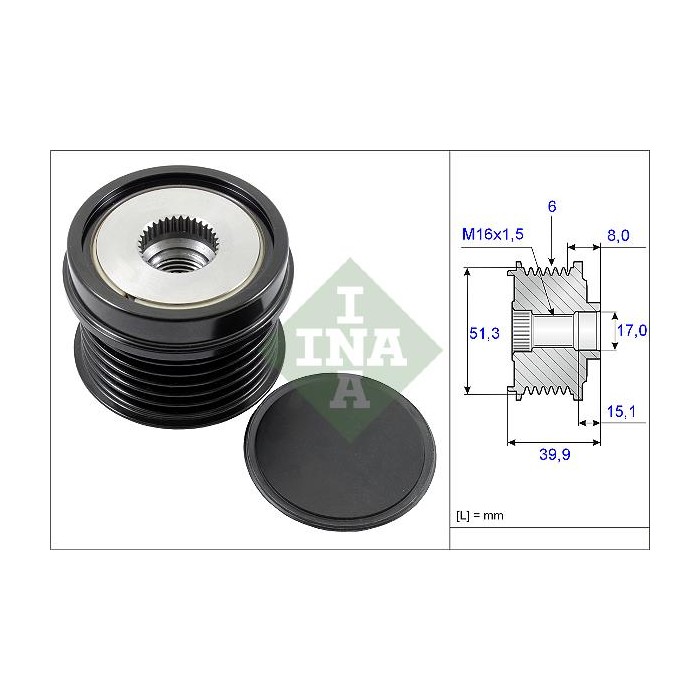 INA Generatorfreilauf 535025210