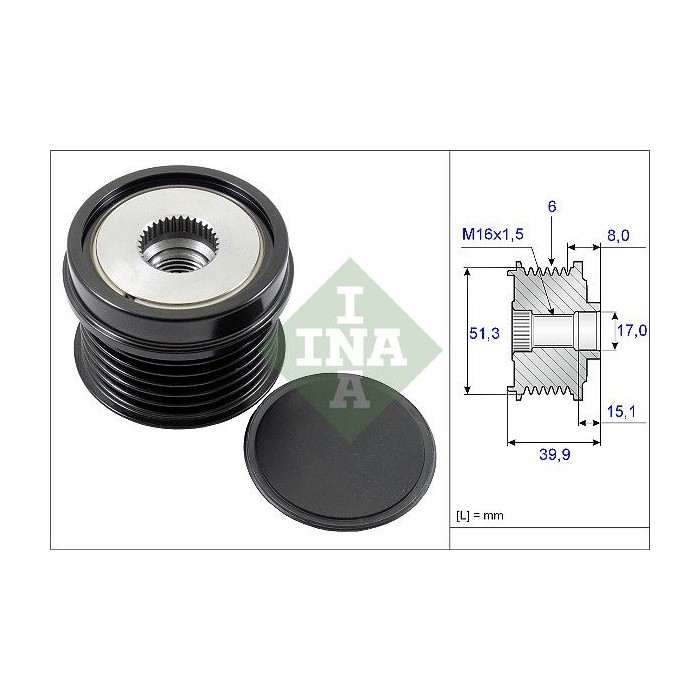 INA Generatorfreilauf 535025210