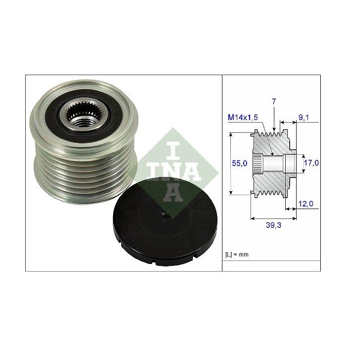 INA Generatorfreilauf 535026010