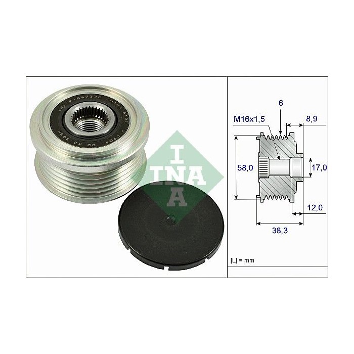 INA Generatorfreilauf 535026610