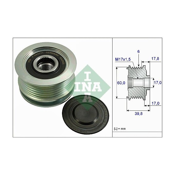 INA Generatorfreilauf 535026710