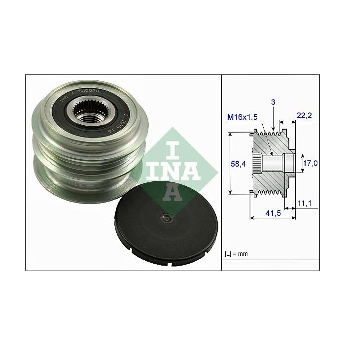 INA Generatorfreilauf 535026910