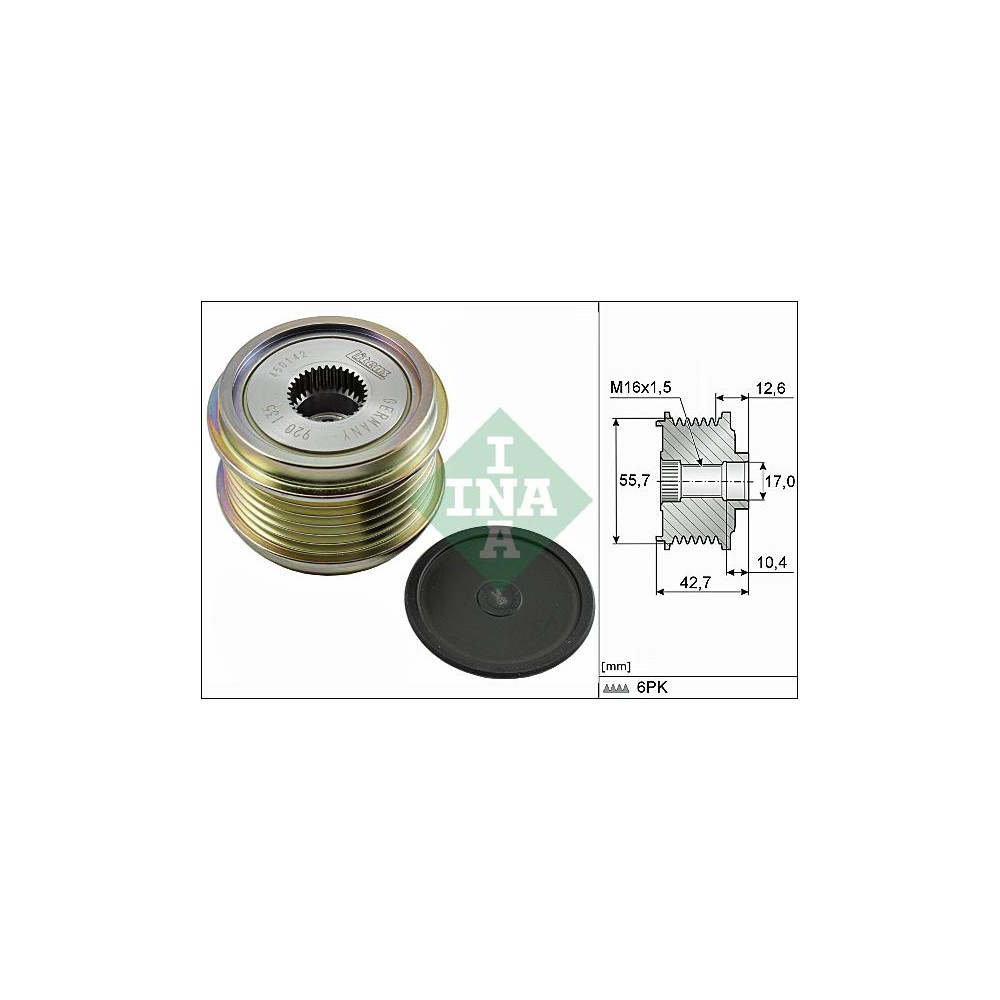 INA Generatorfreilauf 535027610