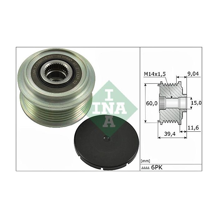 INA Generatorfreilauf 535027710