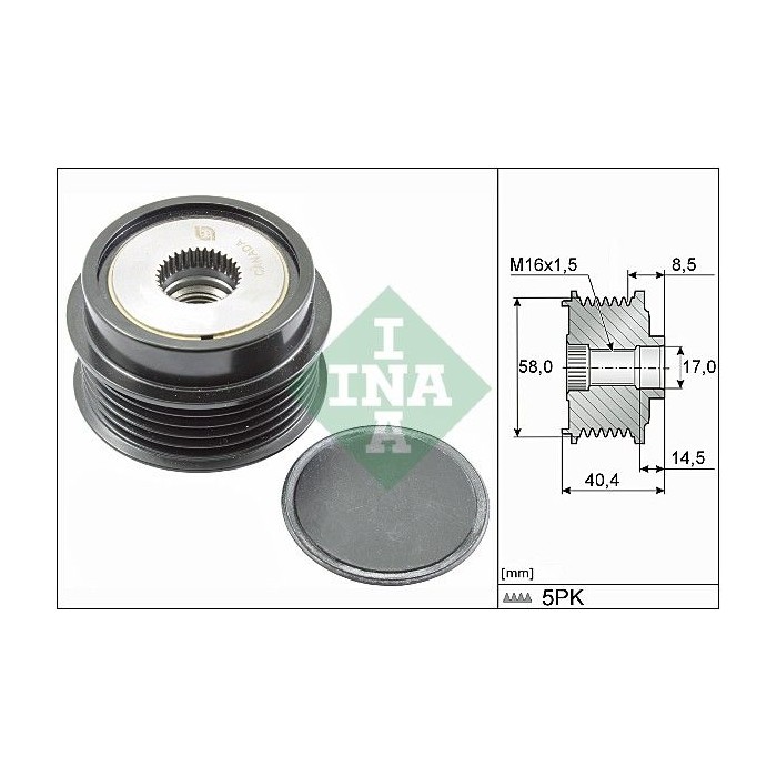 INA Generatorfreilauf 535028010