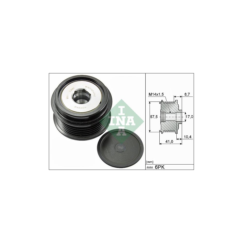 INA Generatorfreilauf 535028210