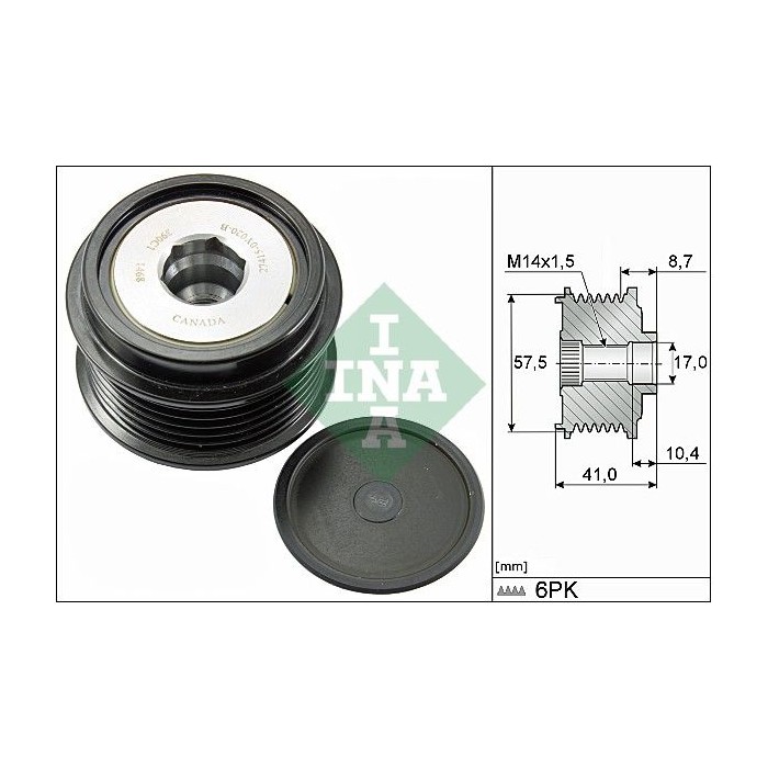 INA Generatorfreilauf 535028210