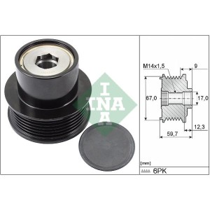 INA Generatorfreilauf 535028810