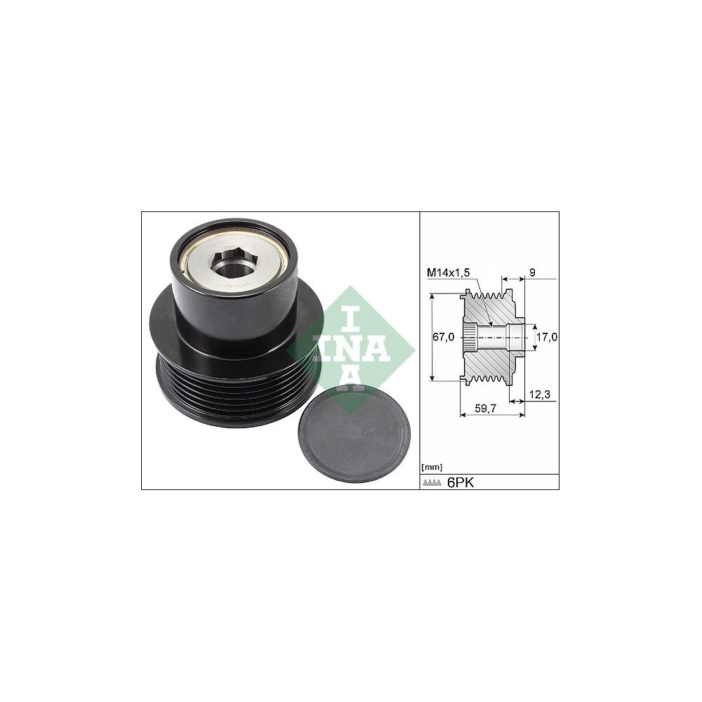 INA Generatorfreilauf 535028810