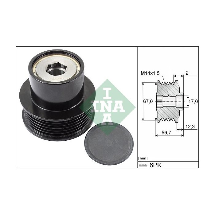 INA Generatorfreilauf 535028810