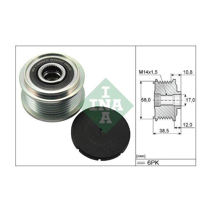 INA Generatorfreilauf 535030310