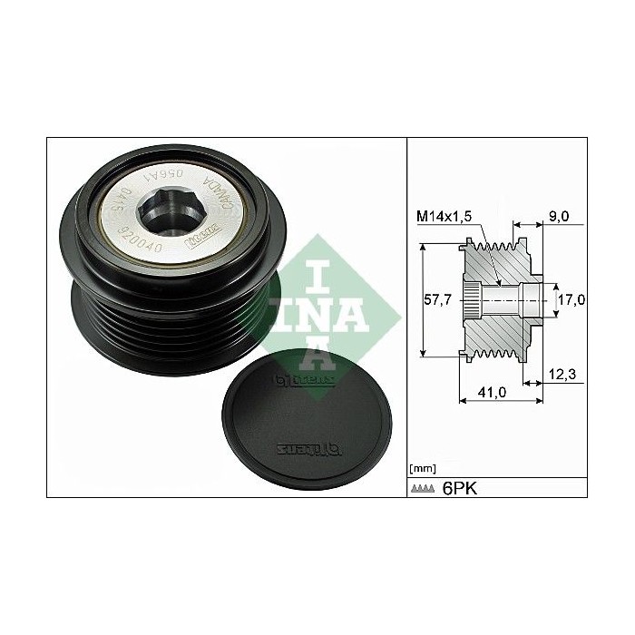 INA Generatorfreilauf 535031310