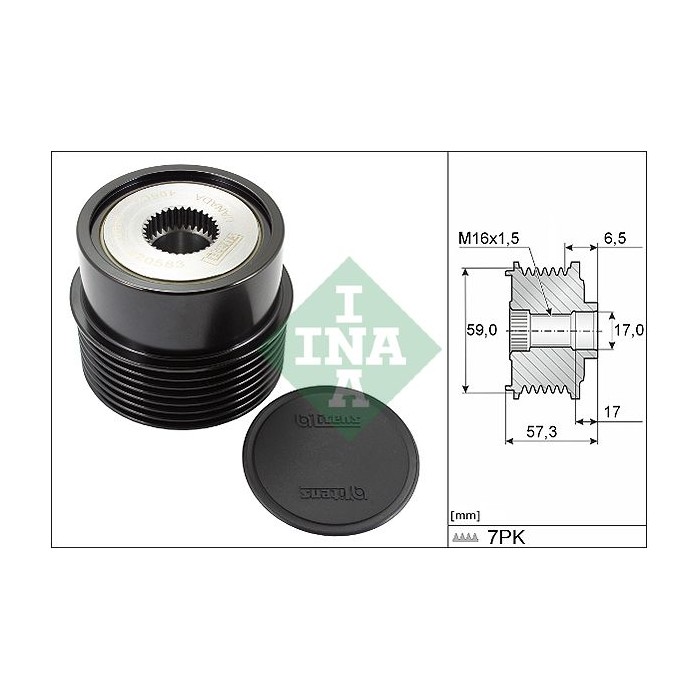 INA Generatorfreilauf 535031410