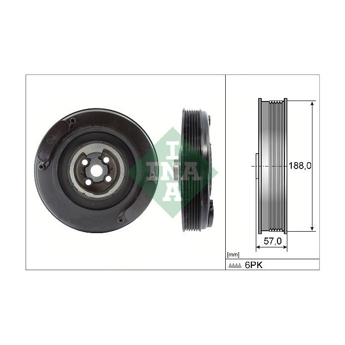 INA Riemenscheibe, Kurbelwelle 544000210