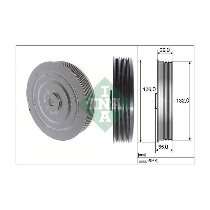 INA Riemenscheibe, Kurbelwelle 544000910