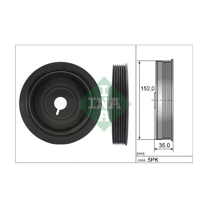 INA Riemenscheibe, Kurbelwelle 544005410