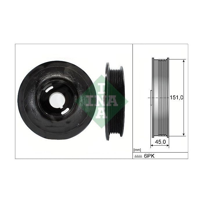 INA Riemenscheibe, Kurbelwelle 544007210