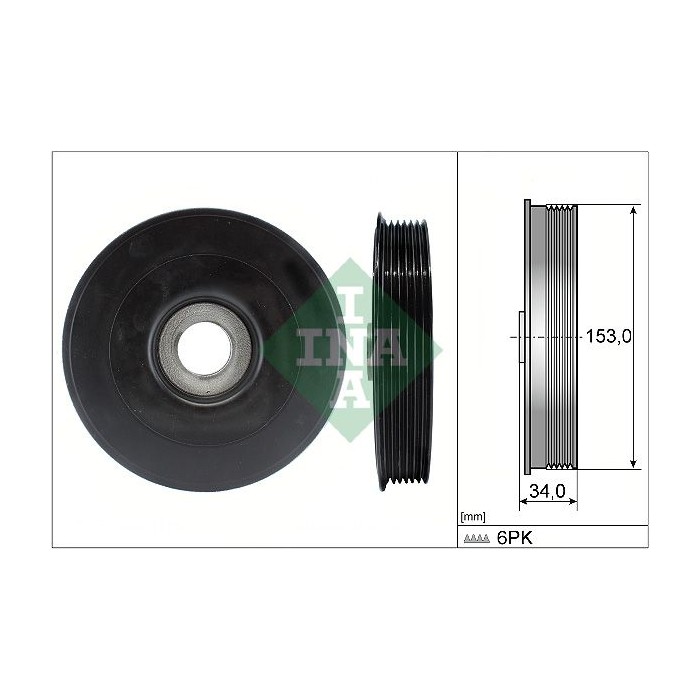 INA Riemenscheibe, Kurbelwelle 544007910