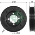 INA Riemenscheibe, Kurbelwelle 544008110