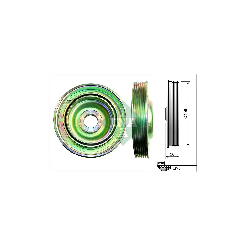 INA Riemenscheibe, Kurbelwelle 544009710