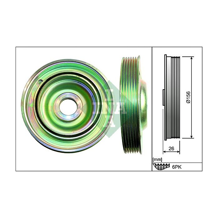 INA Riemenscheibe, Kurbelwelle 544009710