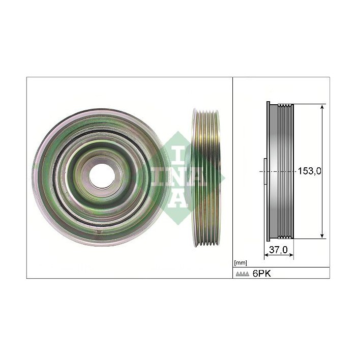 INA Riemenscheibe, Kurbelwelle 544009710