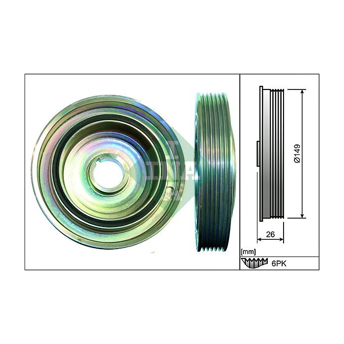 INA Riemenscheibe, Kurbelwelle 544009910