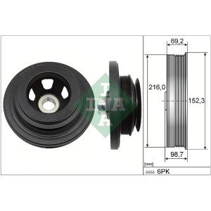 INA Riemenscheibe, Kurbelwelle 544011610