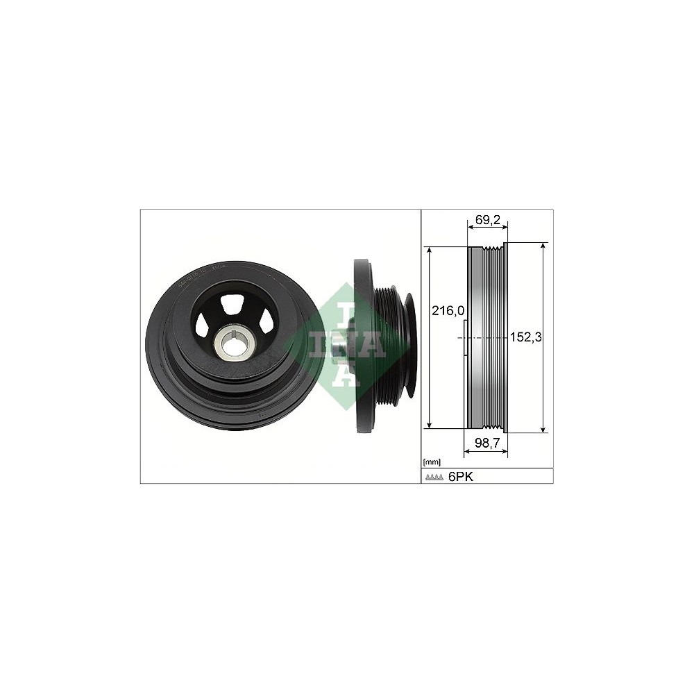 INA Riemenscheibe, Kurbelwelle 544011610