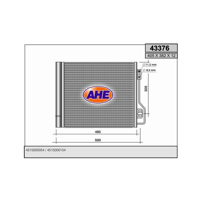AHE Kondensator, Klimaanlage 43376