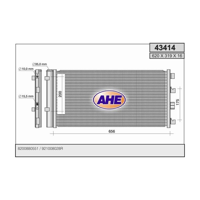 AHE Kondensator, Klimaanlage 43414