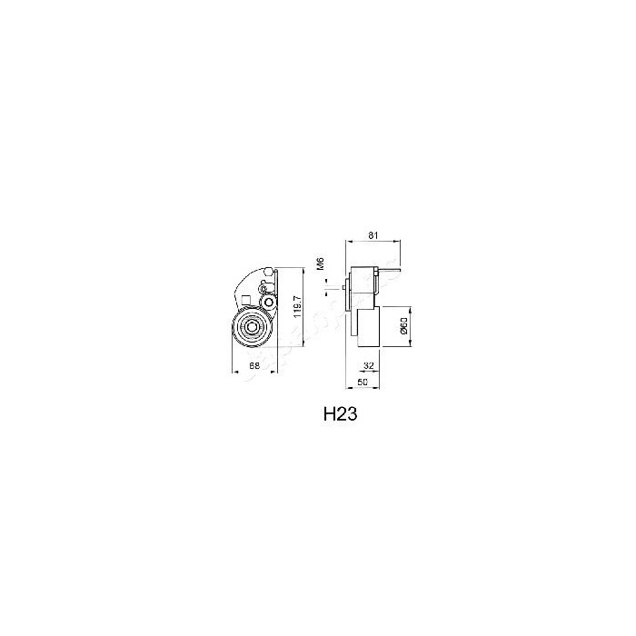 JAPANPARTS Riemenspanner, Zahnriemen BE-H23