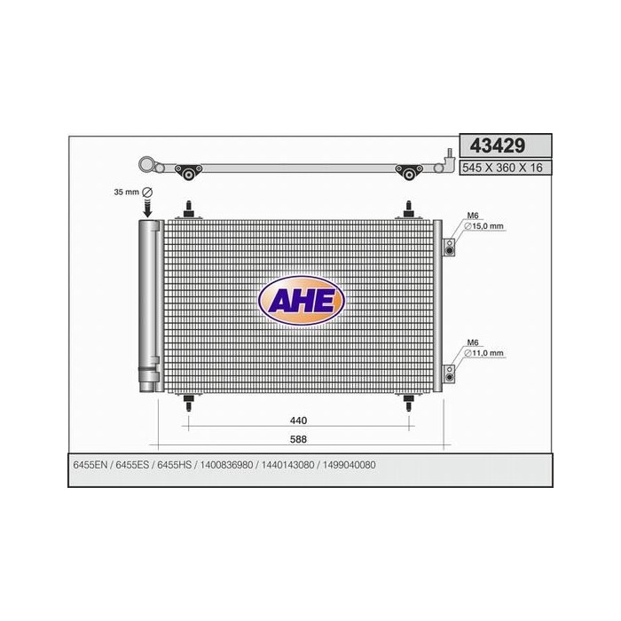 AHE Kondensator, Klimaanlage 43429
