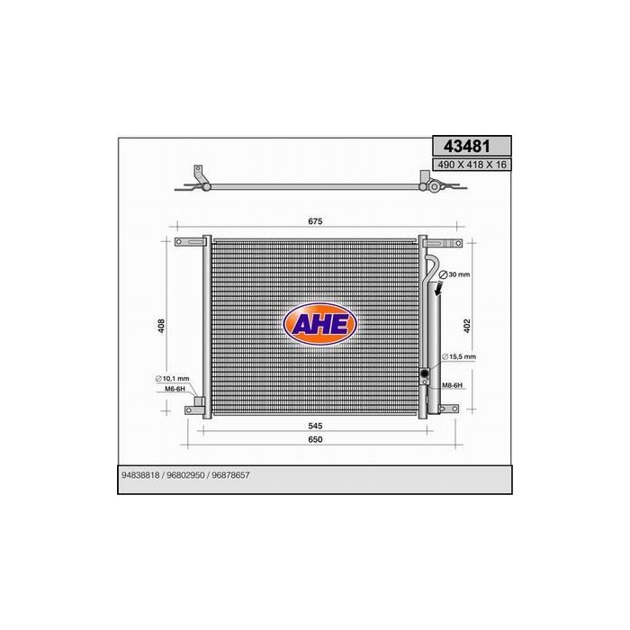 AHE Kondensator, Klimaanlage 43481