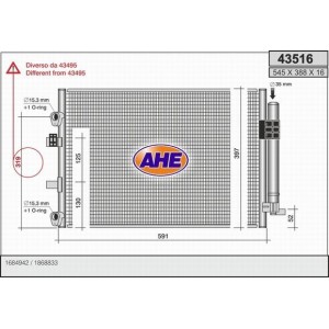 AHE Kondensator, Klimaanlage 43516