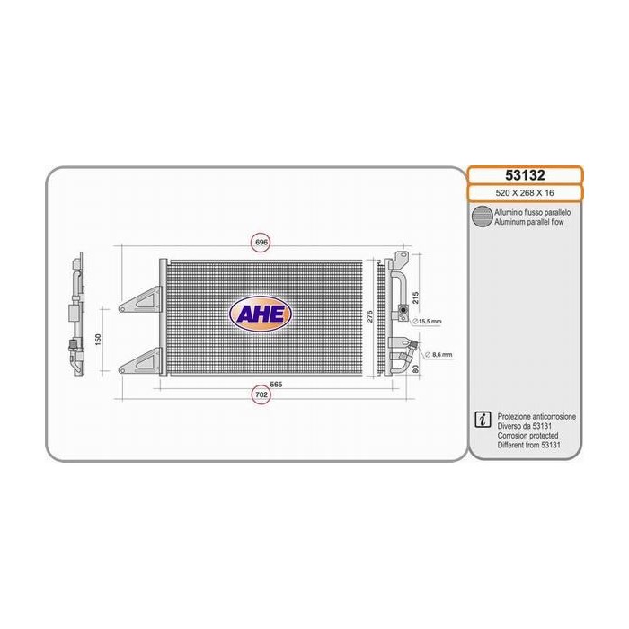 AHE Kondensator, Klimaanlage 53132