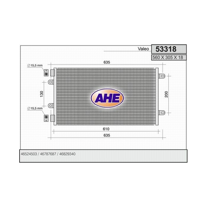 AHE Kondensator, Klimaanlage 53318