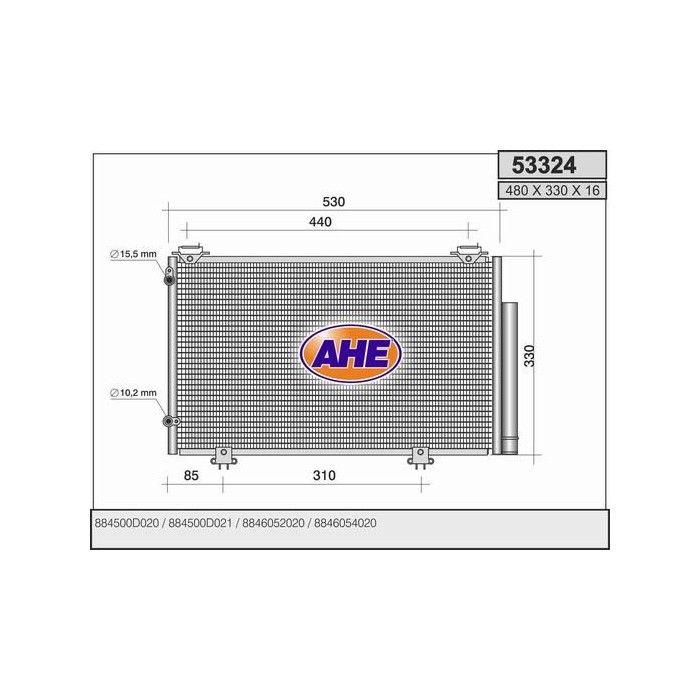 AHE Kondensator, Klimaanlage 53324