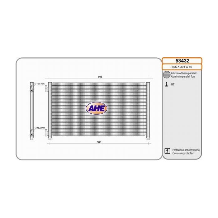 AHE Kondensator, Klimaanlage 53432
