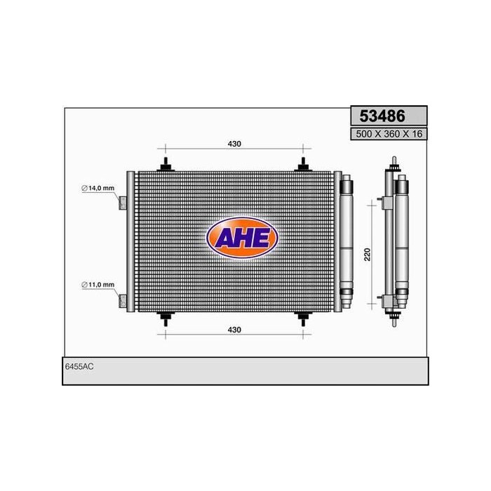 AHE Kondensator, Klimaanlage 53486